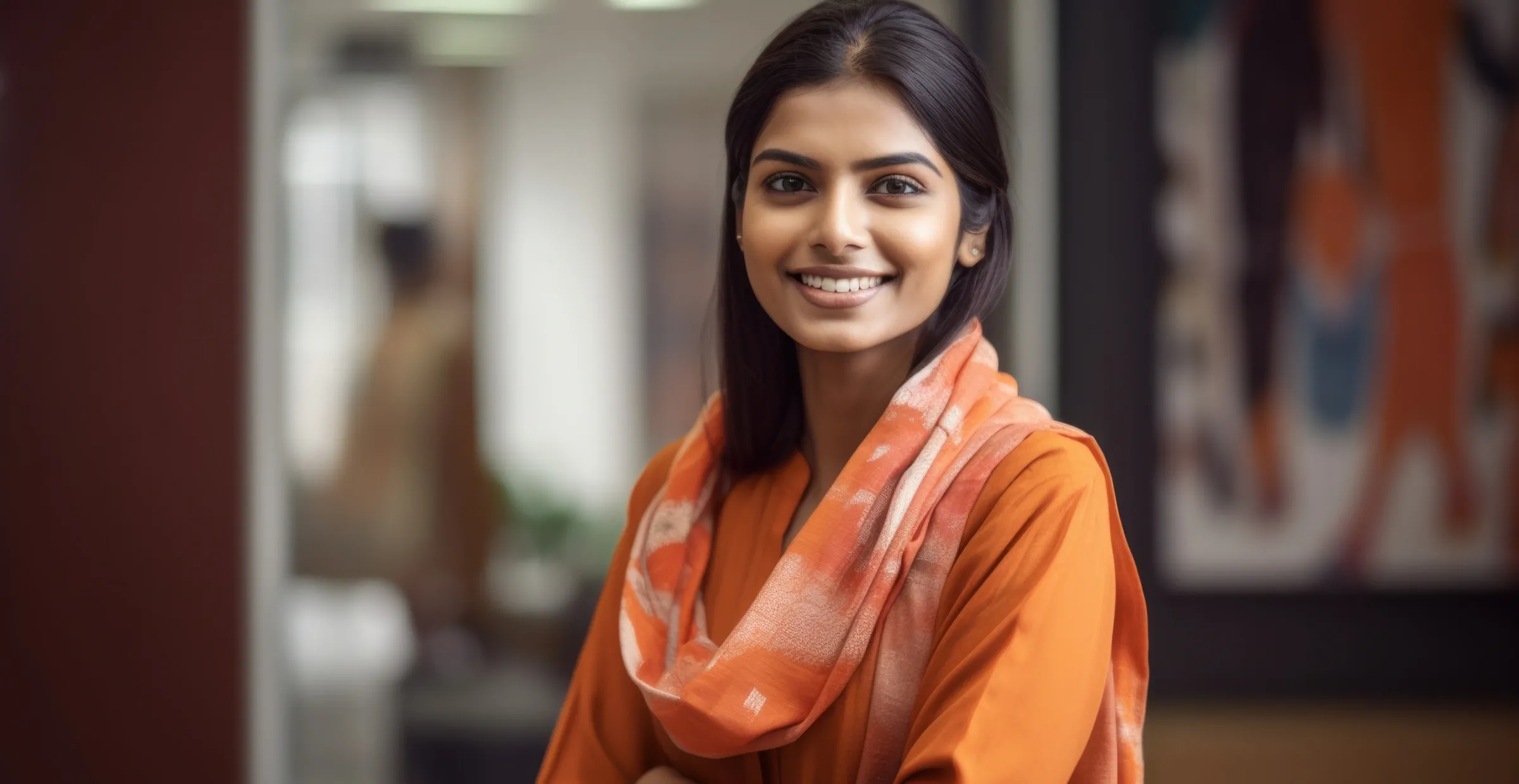 smiling young woman